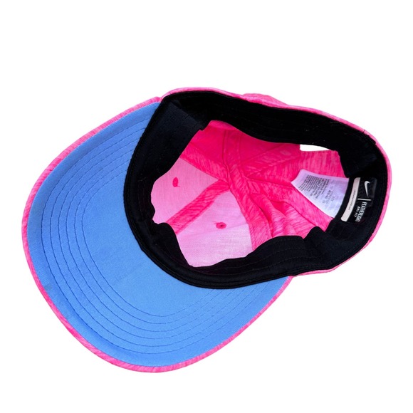 Nike 5 Panel Dri Fit Running Tennis Hat Swoosh Featherlight Pink Girls Size 4/6X - Picture 8 of 10